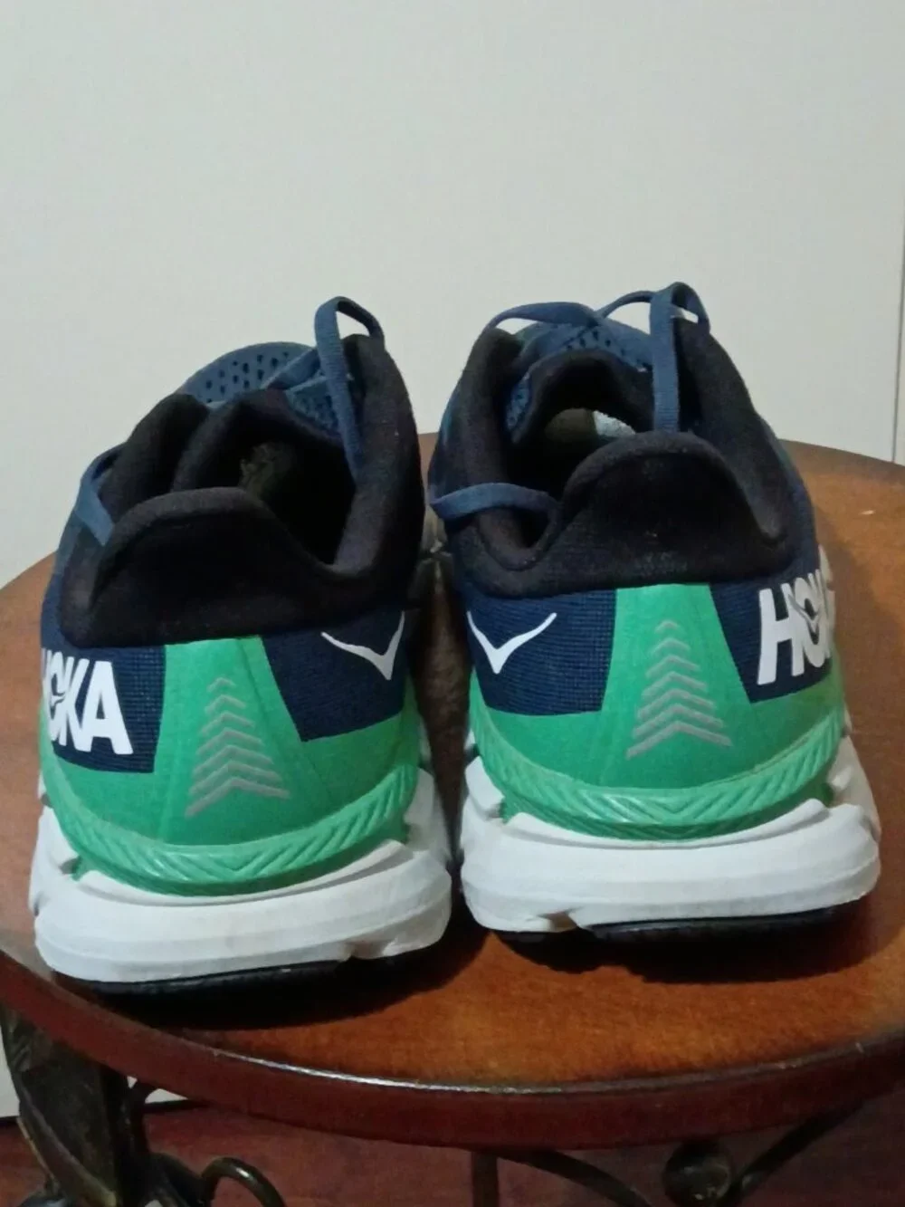 Hoka One One Clifton 7 Blue Running Shoes Mens Size 10 Wide 2E 1110534 MOAN